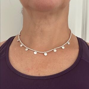 3/$20 - Silver Disc Necklace